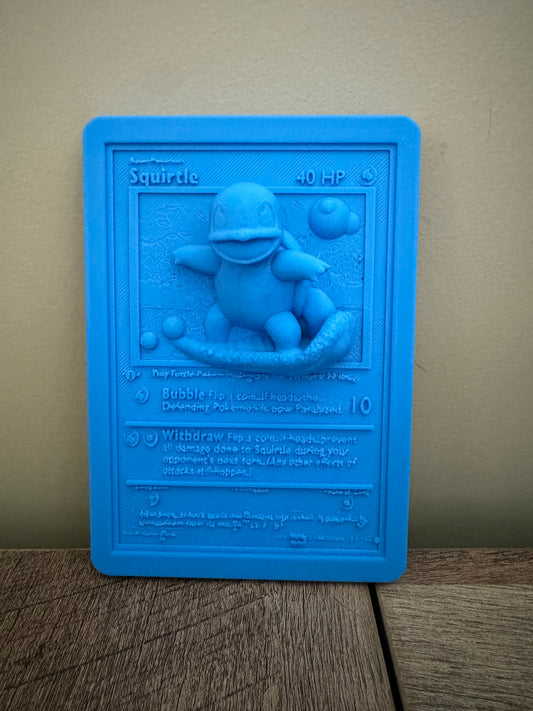 Squirtle 3D Pokemon Card