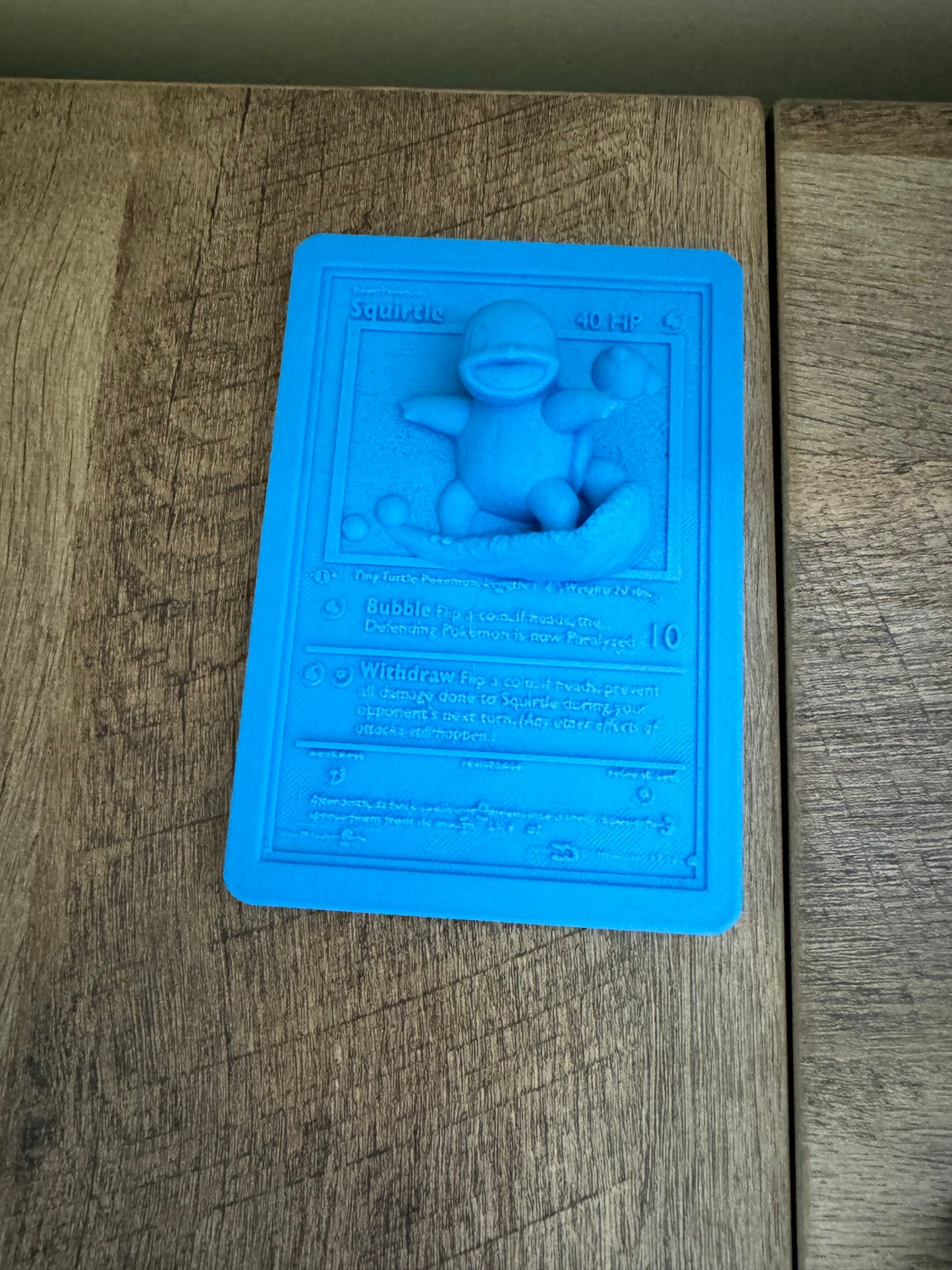 Squirtle 3D Pokemon Card